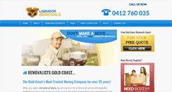 Desktop Screenshot of labradorremovals.com.au